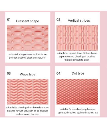 Makeup Brush Cleanser Mat Portable Washing Tools Silicone Makeup Brush Cleaner Pad And Bowl Srubber Easy To Clean The Makeup Brush Powder Puff Sponge (Pink) - Buy Online on GoSupps.com