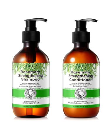 Rosemary Shampoo and Conditioner Hair Growth Shampoo and Conditioner for Thinning Hair Strengthening Scalp Health Promotes Hair Regrowth Shampoo and Conditioner for Hair Loss for Women Men