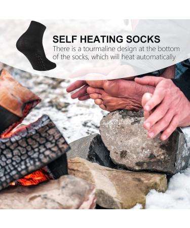 MagicLulu Tourmaline Health Socks - 2 Pairs Breathable Self-Heating Warm Socks for Kids, Men, Women - Ideal for Fishing, Camping, Hiking, Skiing - Buy Online on GoSupps.com