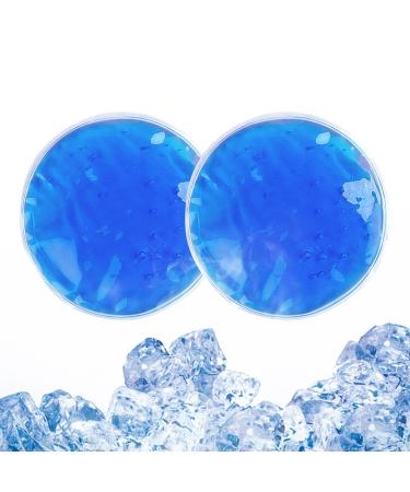 Reusable Gel Ice Cold Pack - Reusable Ice Packs - Reusable Hot and Cold Gel Ice Packs for Injuries for Skin Care Swelling Cool Down Eye Muscle Bairong Blue 11 cm