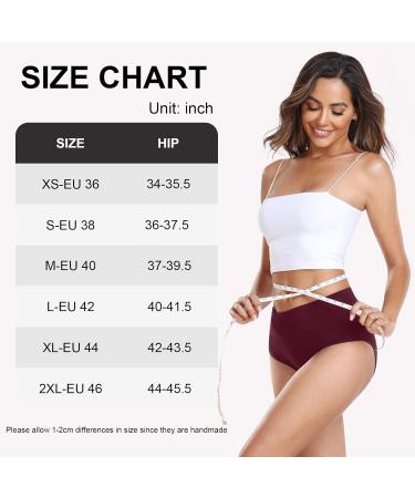 Coskefy Women's Cotton Super High Waist Underpants - 3 Pack Black/Gray/Red | Comfortable & Stylish Underwear - Buy Online on GoSupps.com