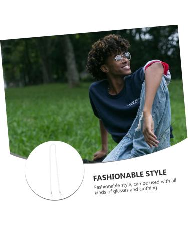 Fomiyes 2pc Mason Glass Chain - Anti-Lost Glasses Holder & Fashion Lanyard | South Korea Acrylic Design for Masks & Glasses - Buy Online on GoSupps.com