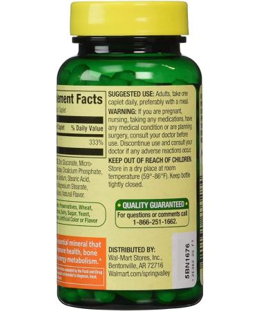 BELOEN Spring Valley Zinc 50mg 200 Ct (2 Pack) - Essential Mineral Supplement - Buy Online on GoSupps.com