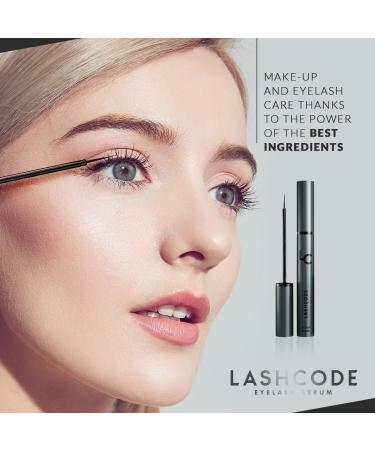Eyelash Serum - Lashcode 5ml | Growth-Promoting Eyelash Enhancer for Longer Thicker Lashes - Buy Online on GoSupps.com