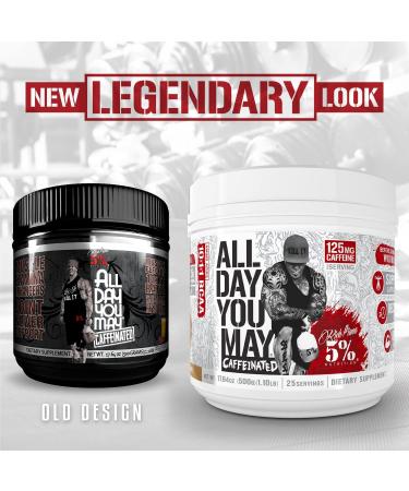 5% Nutrition Rich Piana Bundle | AllDayYouMay Caffeinated BCAA Powder (Southern Sweet Tea) + Reloaded High-Stim Pre-Workout (Fruit Punch) - Buy Online on GoSupps.com