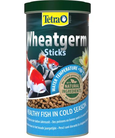 Tetra Pond Wheaterm Sticks - fiber -rich fish feed for all pond fish particularly suitable for cool water temperatures (spring / autumn) 1 l can 200 g (1 Pack)