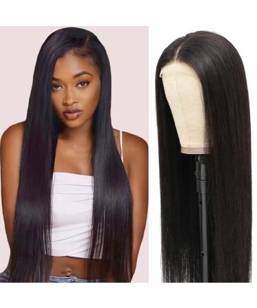 SISLOVV Lace Front Wigs Human Hair Pre Plucked with Baby Hair Glueless 150% Density Brazilian Straight HD Transparent 4X4 Lace Closure Human Hair Wigs for Black Women Natural Black Color (22inch) 22 Inch Straight Lace Fron…