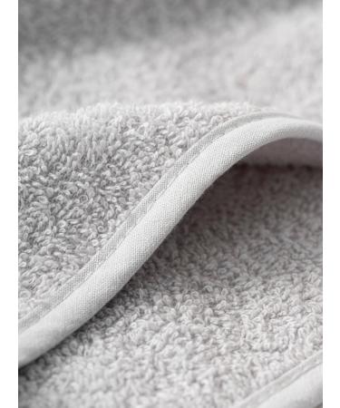 Kirman Premium Hair Turban Towel Set - 100% Cotton Quick-Drying Suction-Strong - 2 Pieces for Short & Long Hair - Light Gray - Buy Online on GoSupps.com