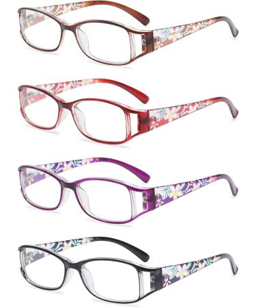Vevesmundo Women s Vintage Reading Glasses Set - Floral & Cat Designs Diopters 1.0 to 6.0 4 Stylish Colors - Buy Online on GoSupps.com