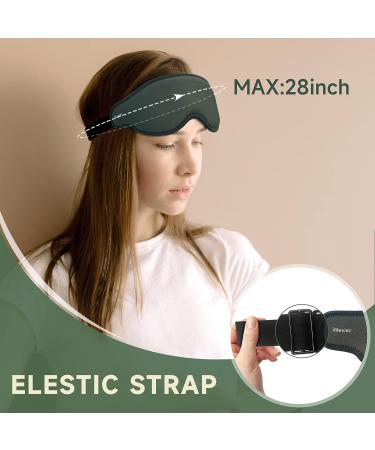 Rilextec 3D Contoured Sleep Mask for Women and Men - Adjustable Strap Blindfold for Sleeping and Travel - Buy Online on GoSupps.com