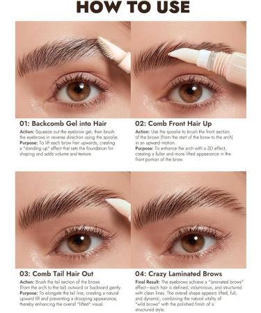  Generisch Clear Brow Gel | Eyebrow Gel Non-sticky long-lasting Shape pencil for daily beauty use - Buy Online on GoSupps.com