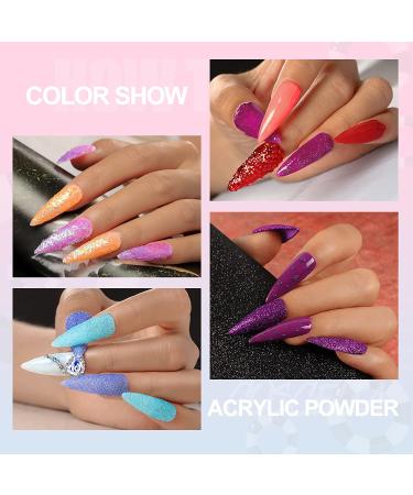 Professional Acrylic Nail Kit Set | Glitter Powder, Manicure Tools, False Tips | Starter DIY Supplies in Clear, Pink, White - Buy Online on GoSupps.com