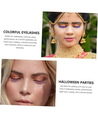 POPETPOP 5 Pairs Colored False Eyelashes Girls False Eyelashes Faux Eyelashes Cosmetics Cross Eyelashes Makeup Natural False Eyelashes Women Eyelashes Artificial Fiber Self Made Miss Extend - Buy Online on GoSupps.com