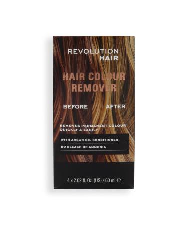 Revolution Haircare London Haircare Hair Colour Remover Damage Free Dye Easy to Follow 5 Step Process Bleach and Ammonia Free Package Contains 4 x 60 ml - Buy Online on GoSupps.com