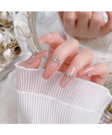 FEIlei Clear Nail Rhinestones 3D Nail Gems Nail Diamonds Pointed Back Nail Stones - Buy Online on GoSupps.com