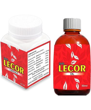 RUP Lecor Vitiligo Capsule - 60 Cap + LECOR OIL-50ml