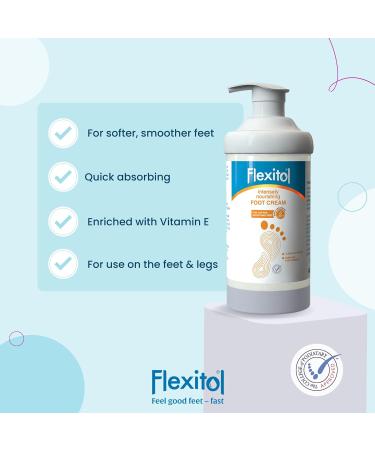Flexitol Intensely Nourishing Foot Cream - 485g - Intensive Hydration for Very Dry Feet & Legs - Buy Online on GoSupps.com