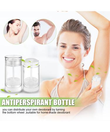 9 PCS 2.5oz/75ml Round Deodorant Containers Empty Plastic Deodorant Tubes Holder Reusable Clear Twist Up Filling Stick Container Makeup Stick for DIY Deodorant Healing Homemade Balm Chapsticks Bottom-Filling - Buy Online on GoSupps.com