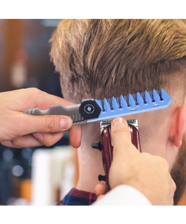 Foldable Folding 2 in 1 Pocket Beard Oilkop Barber Styling Tool Clipper for Hair Beards Mustaches Daily Care Blue - Buy Online on GoSupps.com