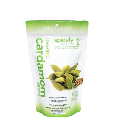Spicely Organic Cardamom Green 1 lb Bag - Certified Gluten Free - 1 Pound - Buy Online on GoSupps.com