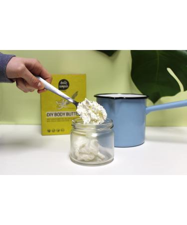 Hello Simple DIY Body Butter - Natural Vegan Organic Aluminum-Free Eco-Friendly (180g) with Jojoba Oil - Buy Online on GoSupps.com