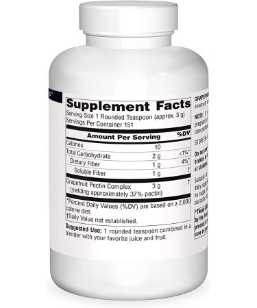Source Naturals Grapefruit Pectin Powder 16 oz | Natural Dietary Supplement - Buy Online on GoSupps.com