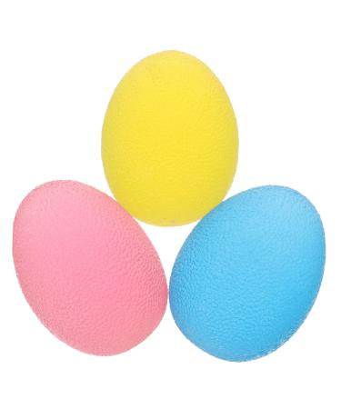 Plafope 3 pieces handle ball fitness scooter muscle scooter massage ball hand massager fitness ball massage rollerball egg -shaped ball hand masser roller yoga ball