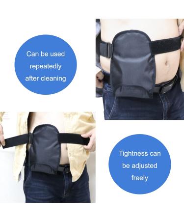 Adjustable Ostomy Bag Cover with Water-Resistant Closure - Washable Black Pouch Holder for Ileostomy and Urostomy - Men and Women - Buy Online on GoSupps.com