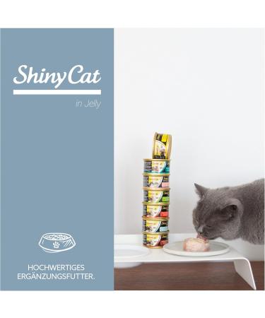 Gimcat Shinycat in Jelly Thuna with Shrimp - Premium Wet Cat Food (24 x 70g) - Fish & Taurine Rich Ideal for Cats - Buy Online on GoSupps.com