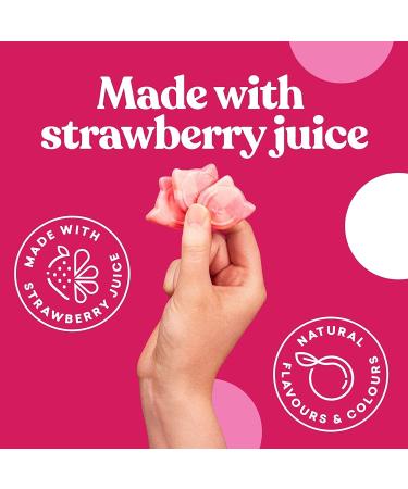 Candy Kittens ETON MESS Vegan Candy (140g Bag) Vegan Chews - Naturally Flavored with Strawberry Juice Perfect Vegan Gifts for Candy Lovers - Buy Online on GoSupps.com