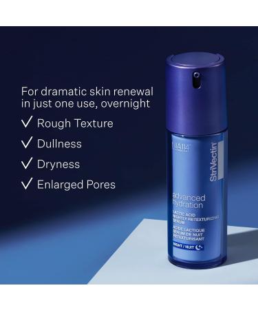 StriVectin Lactic Acid Retexturizing Serum (1 Oz 30ml)| For Nightly Use Skin Renewal Overnight Vegan Lactic Acid Deeply Hydrating for Evenness of Skin - Buy Online on GoSupps.com