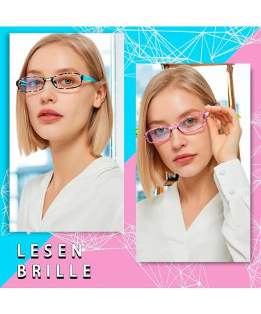 Cojwis 6 Pack Reading Glasses with Blue Light Filter - Spring Hinges UV Protection for Men & Women (6 Colors 4.00x) - Buy Online on GoSupps.com
