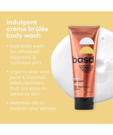 basd Natural Body Wash - Cr me Br l e Scented | Organic, Vegan, Hypoallergenic - 8oz - Buy Online on GoSupps.com