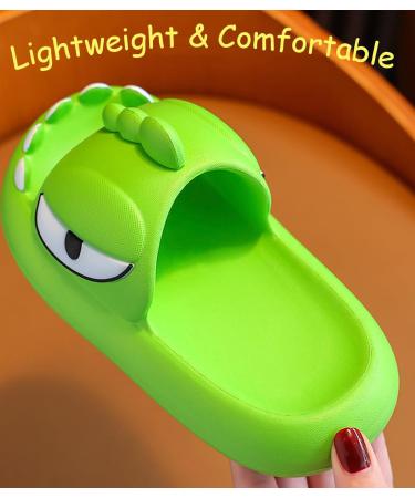 Yeteeepot Children's Summer Slippers - Boys & Girls Cartoon Slides Beach Sandals in Light Green (27/28 EU) - Buy Online on GoSupps.com