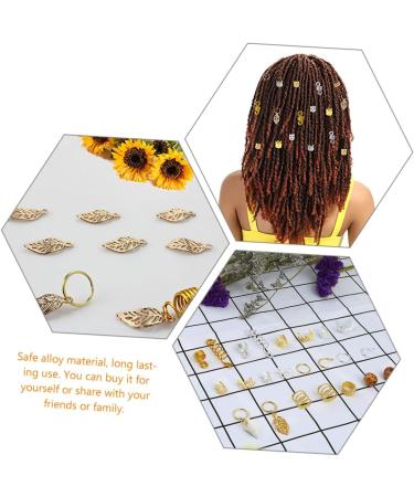 FOMIYES 4 Boxes Wig Dreadlock Pendant Hair Braiding Jewelry Hair Braids Rings Diy Hair Cuffs Beads for Hair Dreadlock Cuffs Hair Rings Dreadlocks Wire Tibetan Silver Accessories Alloy - Buy Online on GoSupps.com
