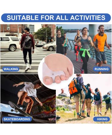 Haofy Hallux Valgus Toe Spreader - Silicone Gel Bunion Corrector for Hammer Toe Relief & Pain Management - 1 Pair - Buy Online on GoSupps.com