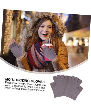 minkissy 4 Pairs Half Finger Moisturizing Gloves Fingerless Gel Gloves Dry Cracked Hand Gloves Essential Oil Gloves Half Finger Gloves Womens Glives Women's Apparel 95% Cotton Repair - Buy Online on GoSupps.com