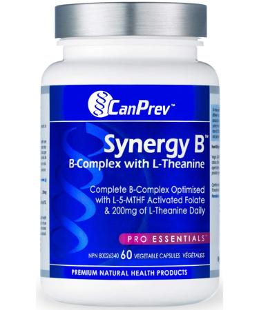 CanPrev Synergy B-Complex with L-Theanine Vegi Capsules 60 Count