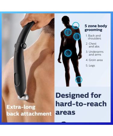 Philips Norelco Body Groomer Series 3000: Showerproof Men s Body Shaver & Hair Trimmer with Back Attachment - Buy Online on GoSupps.com