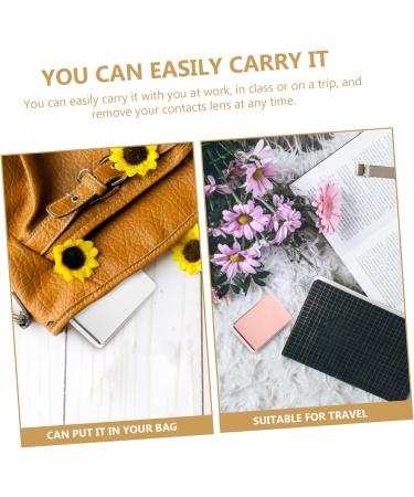 Lalafina 2 Set Mirror Color Contact Lens Case - Storage Container for Travel | Eye Accessories - Buy Online on GoSupps.com