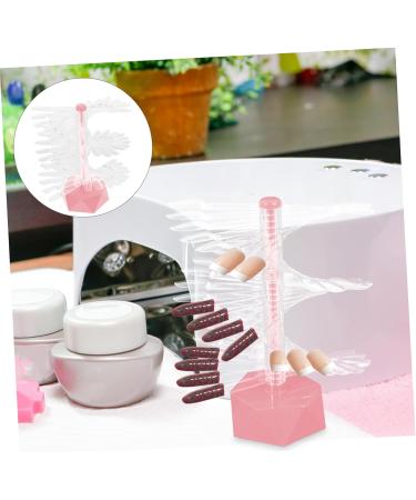 POPETPOP nail tips display stand nail art stands nail stands for nail art nail practice display stand nail tips display holder nail display stand holder spiral Acrylic bracket 6.2x6.2cm Pink - Buy Online on GoSupps.com