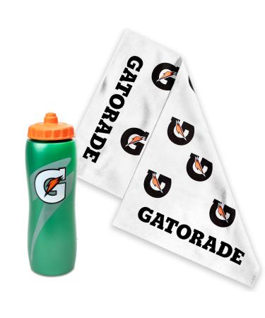 Individual Workout Kit - One 32 oz Gatorade G Bottle and 1 NEW Gatorade 'G' Towels