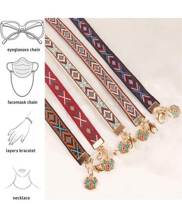 SBTRKT 10-Piece Ultra-Fine Glass Fiber Glasses Chain - Durable Fashionable & Exquisite for Sunglasses (Pink) | International Shipping Available - Buy Online on GoSupps.com