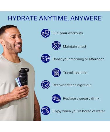 Blueshift Electrolytes - Natural Electrolytes Powder Packets Organic Hydration Packets Electrolyte Drink Mix Sticks with No Sugar Single Serve Pack - Lemon Raspberry Flavor Powder Sticks (10 Pack) Stick Packs 0.24 Ounce  - Buy Online on GoSupps.com