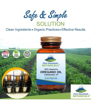 Wild Oregano Oil Capsules - 60 Vegan Capsules | 510mg Mediterranean Oregano Oil - Buy Online on GoSupps.com