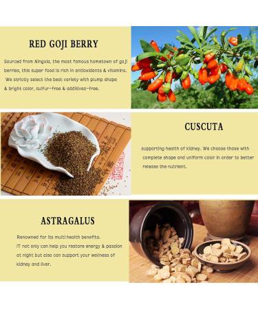 Goji Berry Cuscuta Health Tea Chinese Liver Care Tea Men s Essentials Five Flavors Goji Berry Tea Individual Tea Bags Support Kidney Health & Boost Energy (3pcs) - Buy Online on GoSupps.com