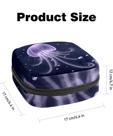 Jellyfish Sanitary Napkin Storage Bags | Menstrual Cup & Nursing Pad Holder | Tampon Pouches | Multicoloured 07 - Buy Online on GoSupps.com