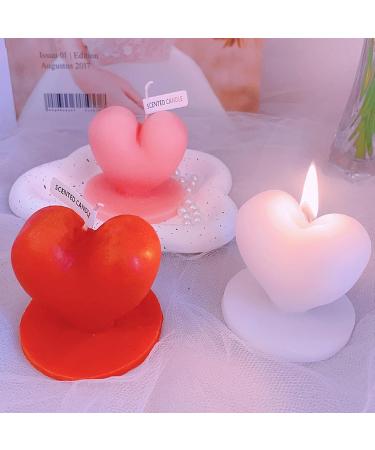 Heart Shape Scented Candle - Romantic Pink Soy Wax Aroma for Valentine's Day Weddings & Birthdays | Perfect Meditation & Stress Relief Gift - Buy Online on GoSupps.com