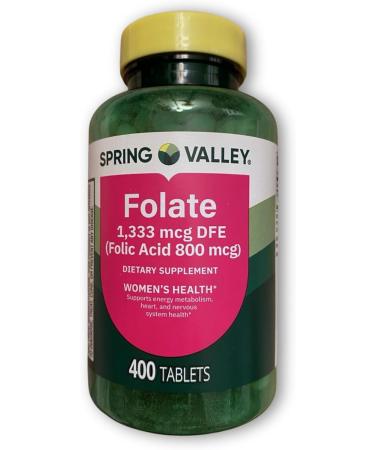 Prenatal Vitamins- Folate Acid Methyl 1 333 mcg Prenatal 400 Tablets (Pack of 1) Boxed by Fusion Shop Store - Buy Online on GoSupps.com