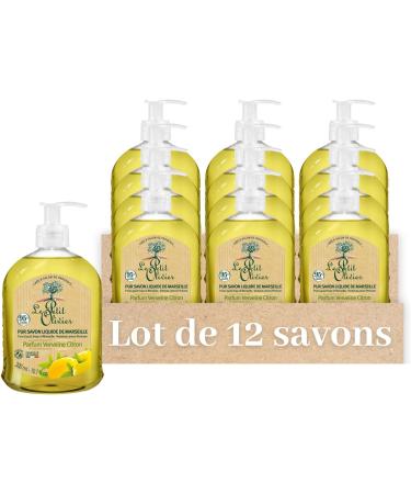  Le Petit Olivier LE PETIT OLIVIER - Pack of 12 - Pure Marseille Liquid Soap - Verbena Lemon Fragrance from the Grasse Region - Gently cleanses the skin - 95% Natural Origin - Made in France - 300 ml - Buy Online on GoSupps.com
